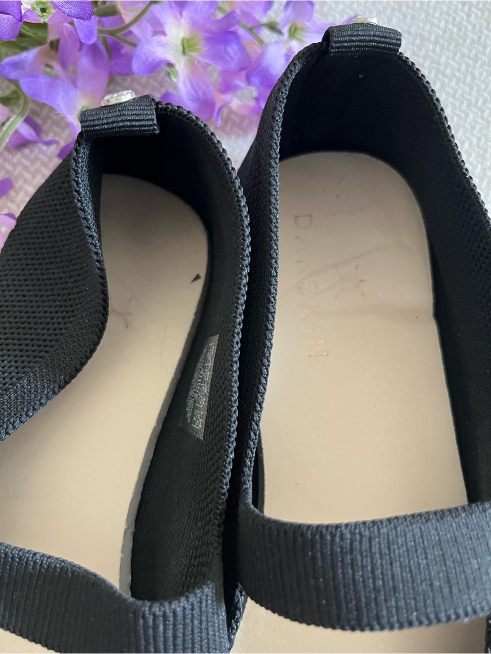 Danskin Shine Women's Black Mary Jane Ballet Flats with Strap Size 8 - Picture 3 of 10